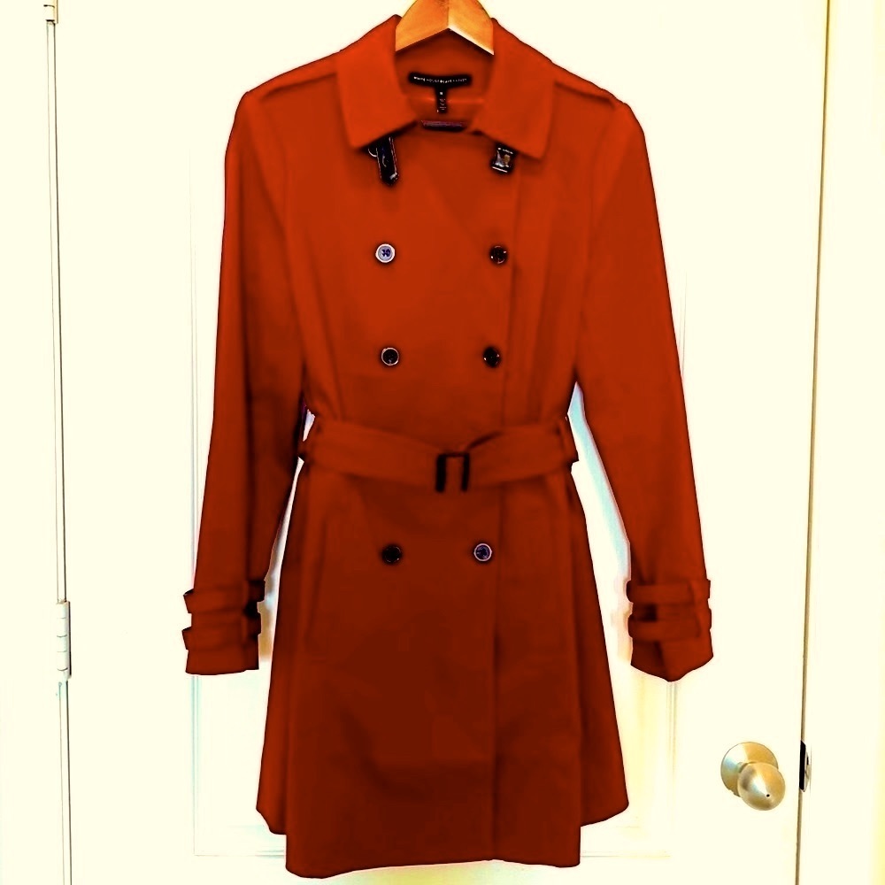Burgundy Wine Trench Coat